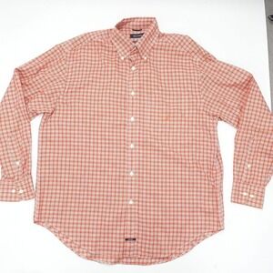 Natica Flannel Shirt Men's Size Large Plaid Button-Down Long Sleeve 100% Cotton